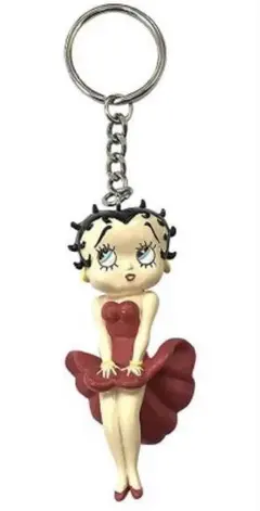 ベティちゃん　赤ドレス　pvc キーチェーンBetty Boop ❤️のサムネイル