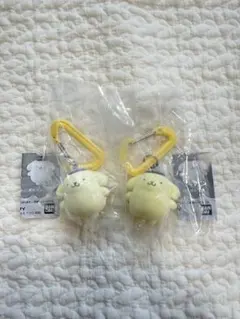 2個セット　カラフルカラビナマスコットチャーム　ポムポムプリン　フロッキー