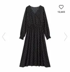 GU ドットカシュクールワンピース ドットワンピース【送料込み】