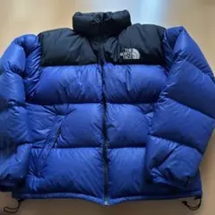 THE NORTH FACEヌプシ ダウンジャケット ブルー×ブラック Lサイズ
