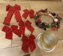 クリスマス　クリスマスリース♡クリスマスリボン♡のサムネイル