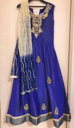 最終値下げ！インド民族衣装 ネイビー 送料無料