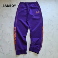 BADBOY　トラックパンツ　ジャージ　サイドライン　ロゴ　M　Y2K　レトロのサムネイル