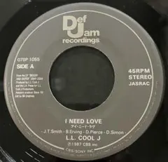 L.L. COOL J - I NEED LOVE / I'M BAD 7インチ