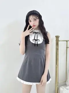 michellMacaron ショートボレロアンサンブルギンガムワンピ - メルカリ