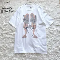 anvil Tシャツ90s〜00s ホンジュラス製 USAファブリック 赤バー