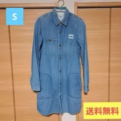 デニム　ワンピース　ブルー　S　ボタン　送料無料　Lee×チャオパニックティピー
