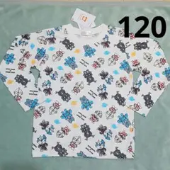ウルトラマン ウルトラヒーローズ ウルトラ怪獣 総柄 長袖 Tシャツ 120