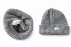 Stussy グレー ビーニー