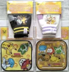 リポビタンキッズゼリー　ポケモン　あったか手袋　ミニハンカチタオル　全4種