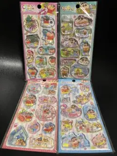 【正規品】クレヨンしんちゃんウォーターシール4枚セット　日本未発売