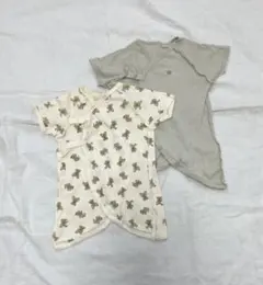 プティマイン　petit main コンビ肌着　２枚セット