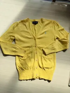 Ralph Lauren イエロー カーディガン 6サイズ　綿100