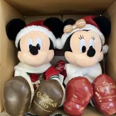 ★新品未使用★タグ付き★ミッキー ミニー クリスマス 2025 ぬいぐるみ