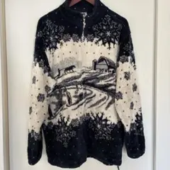 art unlimited sportswear アニマル柄フリース　90s