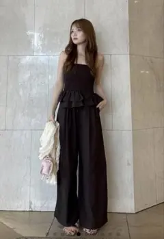 LILYBROWN 【UVカット】ペプラムコンビネゾンのサムネイル