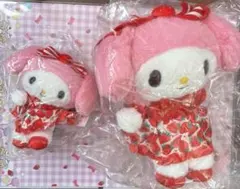 新品　マイメロディ ぬいぐるみ＆マスコットホルダー　いちご新聞50周年　サンリオ