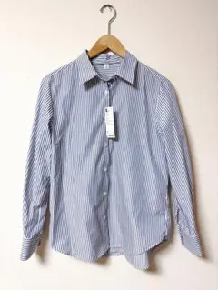 未使用品GUストライプ長袖シャツ