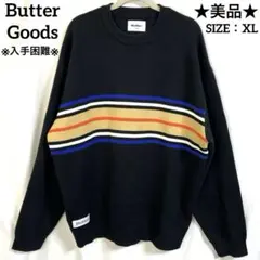 ★美品★Butter Goods バターグッズ　ニットセーター　ブラック