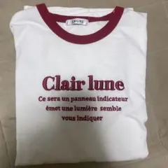 INGNI Clair lune テキストプリントTシャツ