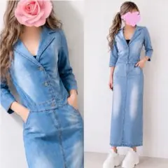 デニム ロングワンピース ザラ ジーナシス エゴイスト 海外ファッション