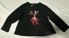 SONIA RYKIEL ENFANT ソニアリキエル 黒の長袖カットソー