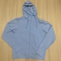 【美品】エアリズムUVカットメッシュフルジップパーカ　ブルーM