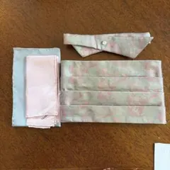 蝶ネクタイとカマーベルト ポケットチーフ付き