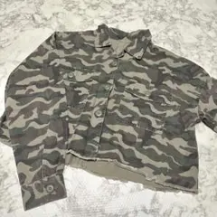 レディース　薄手　ジャケット　迷彩　Lサイズ