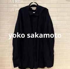 yoko sakamoto オーバーサイズシャツ ネイビーのサムネイル