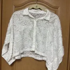 OLIVE des OLIVE 花柄フリンジシアーシャツのサムネイル