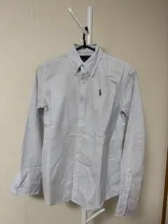 Ralph Lauren ラルフローレン BDシャツ 2 ストライプ ブルー古着