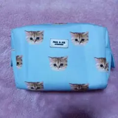 PAUL&JOE ポール&ジョー ヌネット ポーチ 猫 ブルー