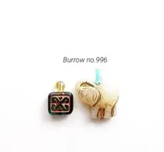 no.996 ガラスビーズのピアス, イヤリング