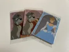 ディズニー　ウエハースカード　レディ　トランプ　シンデレラ