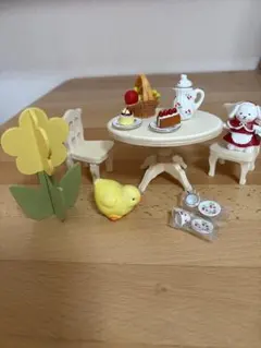 ナチュラルキッチン　ミニチュア家具セット 食器付き　まとめ売り