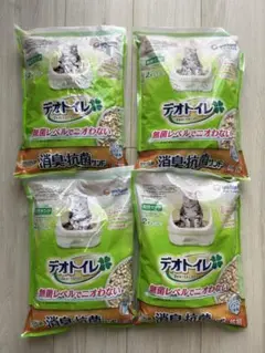 4つ(2ℓ×4)セット　ユニチャーム　デオトイレ　消臭抗菌サンド　鉱物のサムネイル