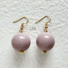 ハンドメイド188　ピアス　ノンホールピアス　ピンク　大玉　春　さくら　レトロ