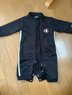 Champion ロンパース ブラック 80