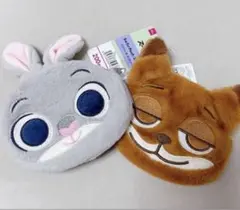 エコファーポーチ ズートピア ニック ジュディ セット 【新品未使用❗️美品‼️】