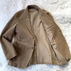 ユニクロ　テーラードジャケット コーデュロイ　ベージュ　M