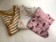 UNIQLO 前開き　ロンパース　ボディスーツ　60センチ 3点セット