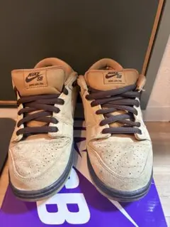 NIKE SB DUNK LOW PRO ベージュ ブラウン　27.5センチのサムネイル