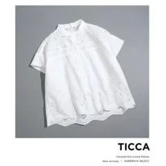 287t*美品 25SS TICCA ティッカ コットン レースフレンチシャツのサムネイル