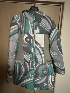 EMILIO PUCCI エミリオプッチ ロングダウンコート 総柄 フード付きのサムネイル