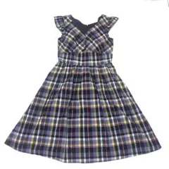 JILLSTUART チェック柄フレアドレス