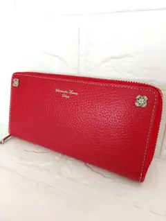 超美品！Samantha Thavasa Deluxe 長財布 レッドのサムネイル