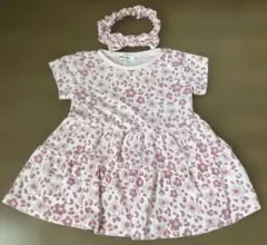 noeilaimebebe bebe ワンピース ピンク ヒョウ柄 90センチのサムネイル