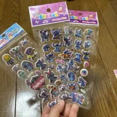 く*ロ様 スティッチ　シール　3枚セット