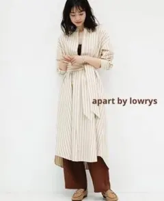 apart by lowrys▪️TC/STDタックストライプシャツワンピース